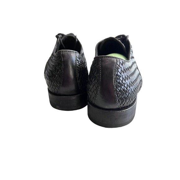 Lace-up shoes Brecos Woven Leather Made On Italy - Men's Shoes Size 43 (10) - Picture 4 of 9